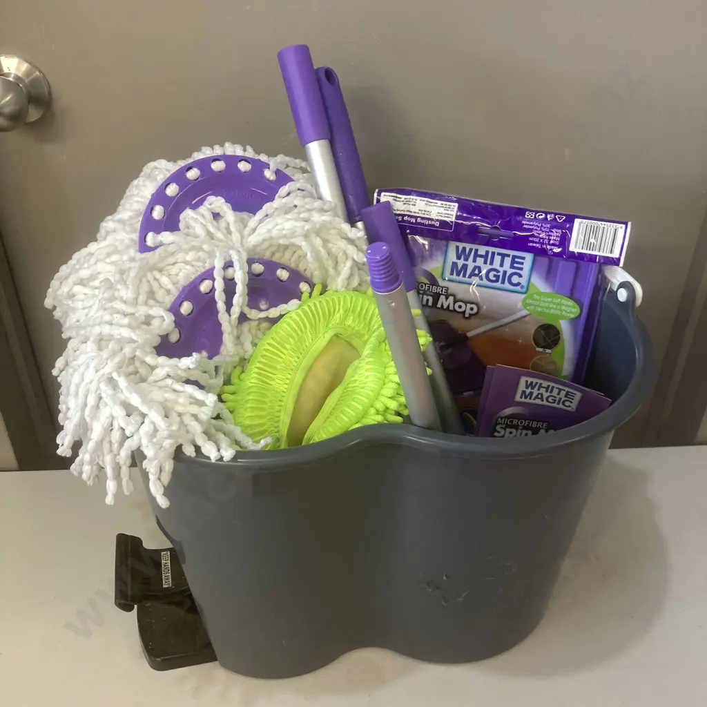 White Magic Spin Mop Image 1++