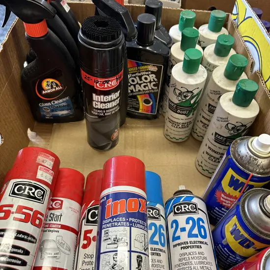 Box Lot Bars Bugs, CRC, WD-40 Etc