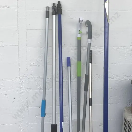 Lot of Mops, Brushes & Brooms Etc