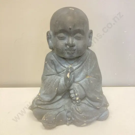 Grey Painted Buddha, 38 x 29cm