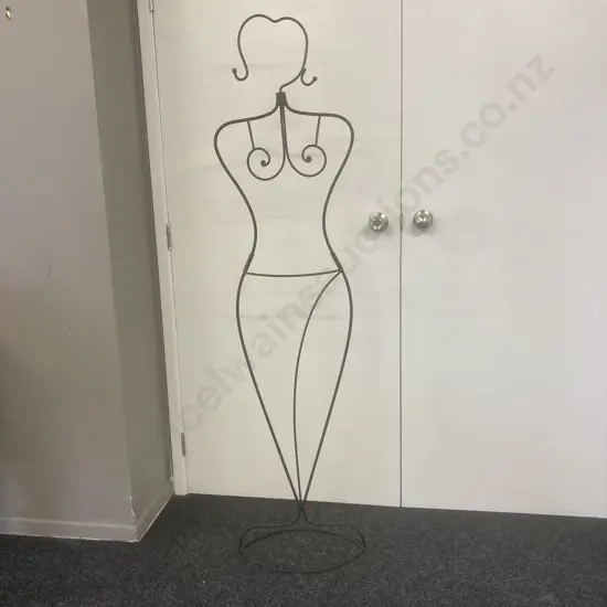 Black Steel Rod Female Mannequin, 167 x 43cm, 2 Pce