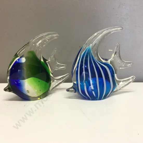 Pair of Art Glass Fish