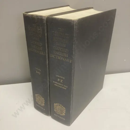 The Compact Edition of the Oxford English Dictionary - Complete Text Reproduced Micrographically (2 Volume Set)