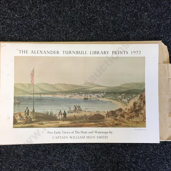 The Alexander Turnbull Library Prints 1972 Five Early Views of The Hutt and Wairarapa by Captain William Mein Smith