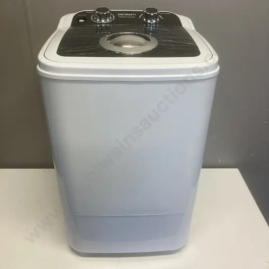 Devanti 4.6Kg Mini Portable Washing Machine, PWM-S-46-BK, New