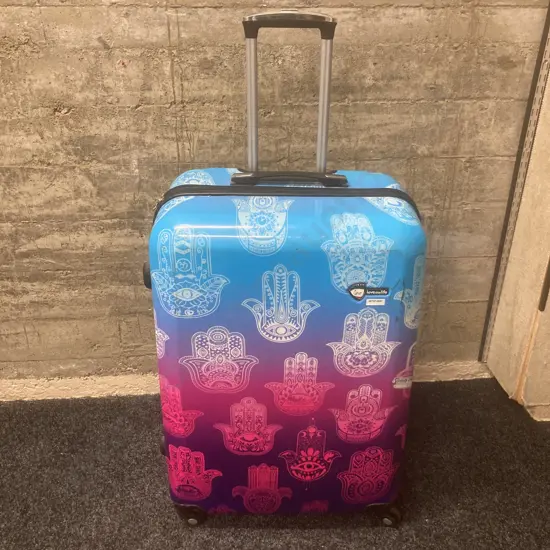 Mia Toro ITALY Love This Life Hamsa Hardside Spinner Suitcase, 75 x 48cm