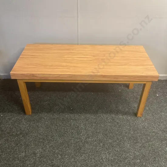 Rectangular Coffee Table, Wood Effect Top, H48 W110 D50cm