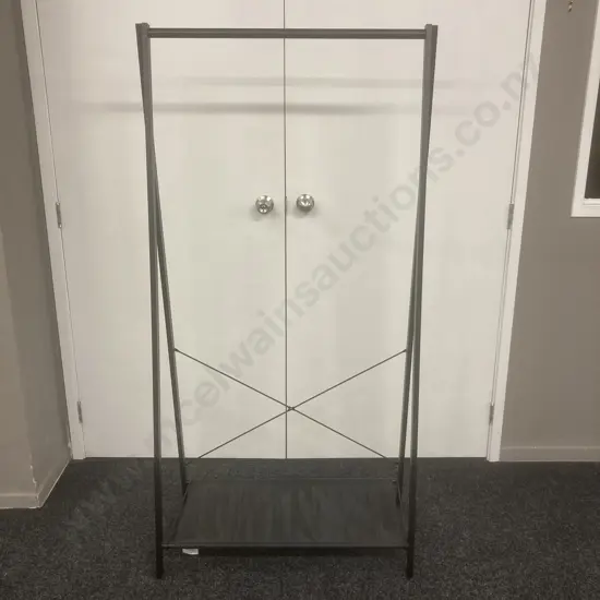 Home&Co Industrial Garment Rack Black, H161 W80 D40cm