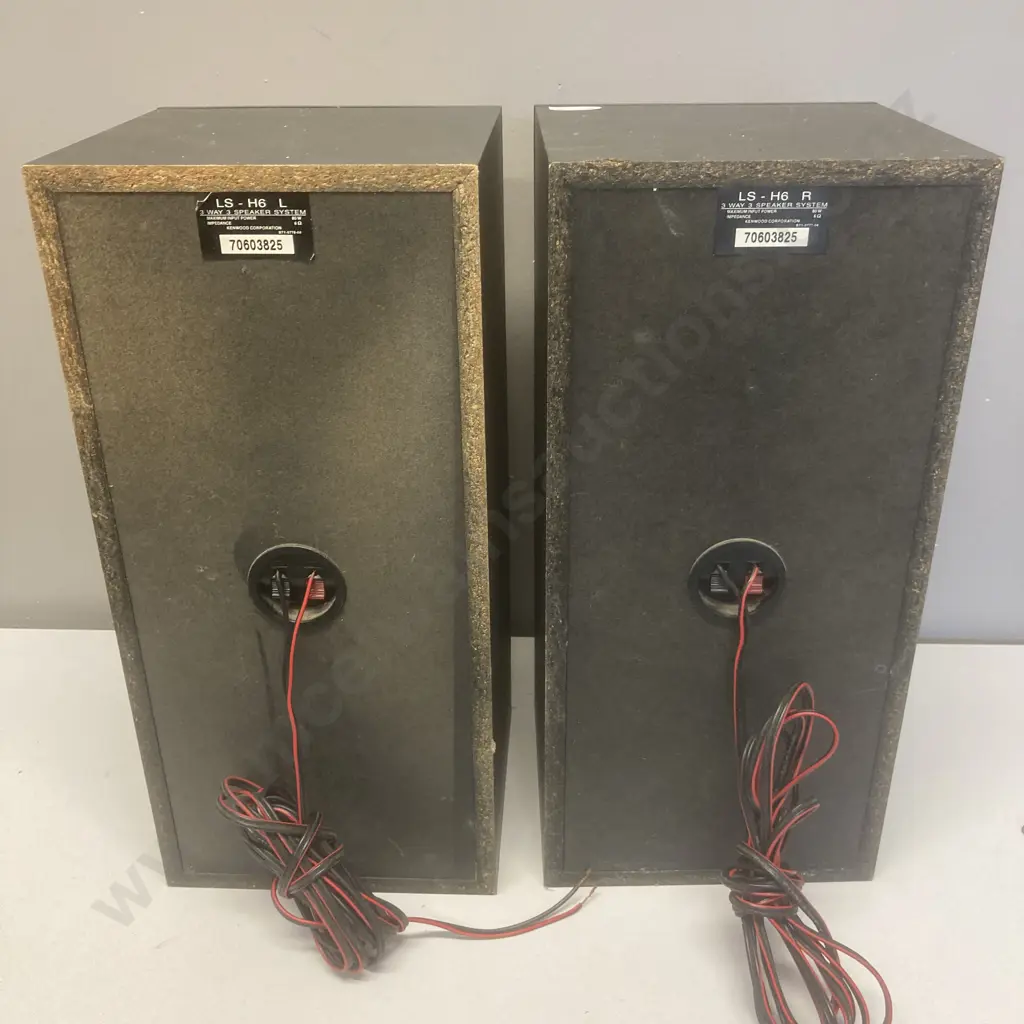 Pair of Kenwood LS-H6 60 Ohm 80W Speakers Image 1++