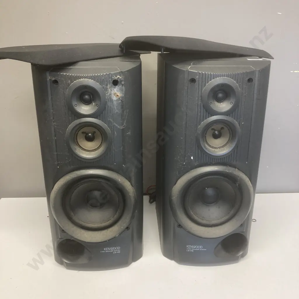 Pair of Kenwood LS-H6 60 Ohm 80W Speakers Image 1++