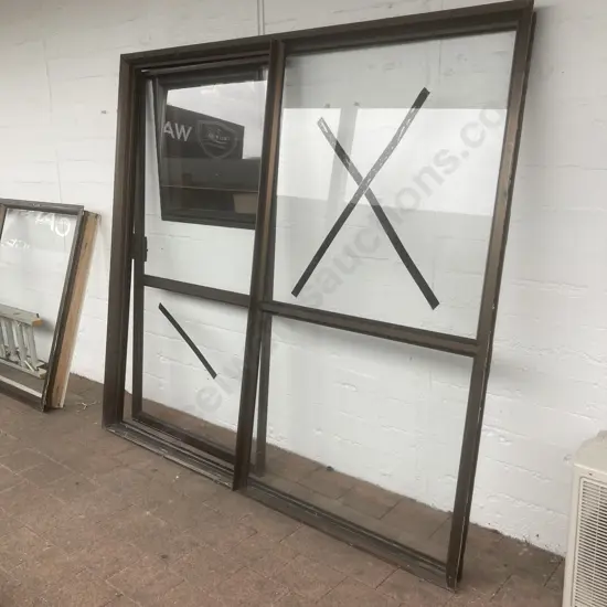 Bronze Aluminum Ranchslider 199.5 x 213.5cm