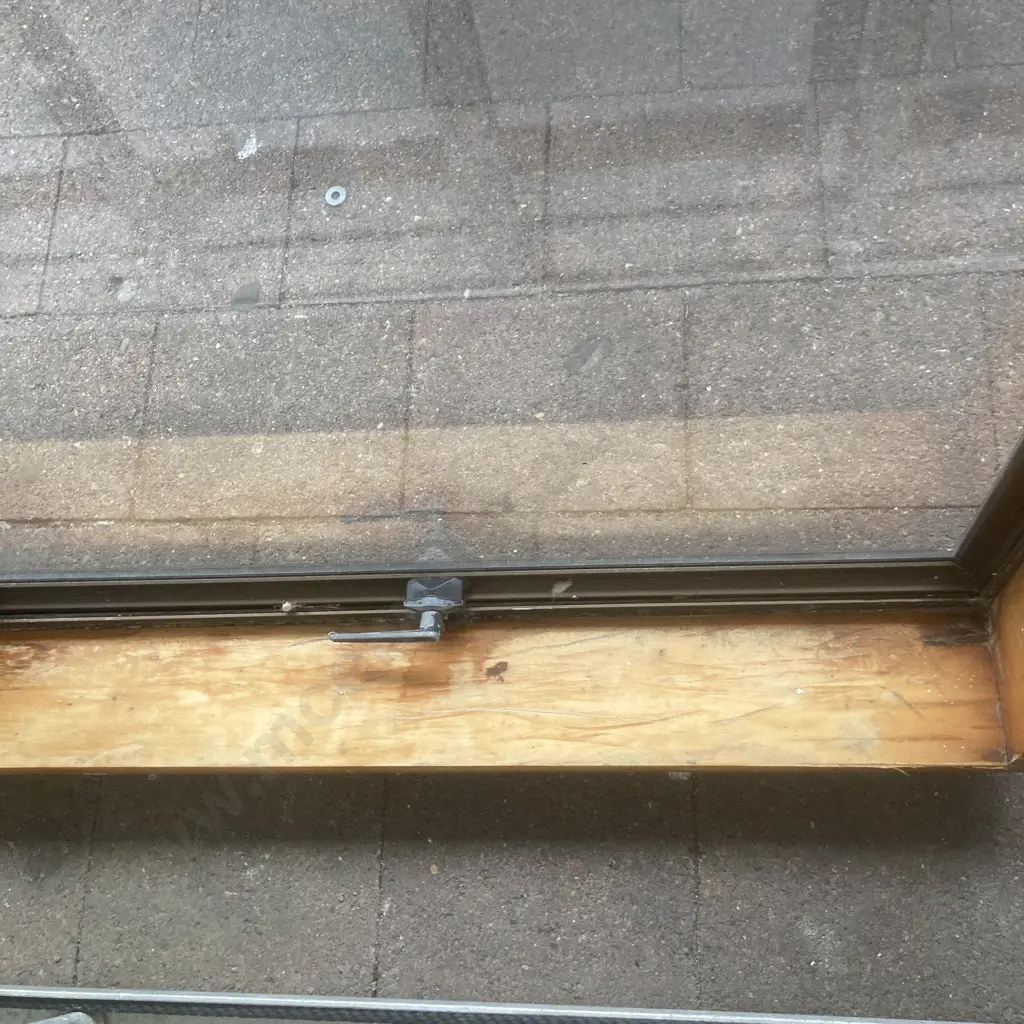 Bronze Aluminum Window 119.5 x 180.5, 1 Opening Sash, 1 Fixed, Un Painted Wooden Jamb Liner Image 1++