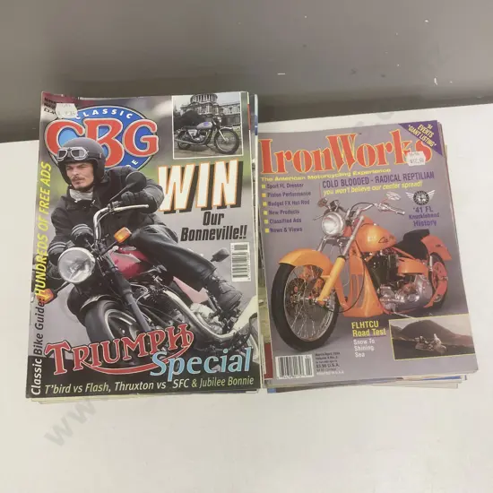Box Lot IronWorks & CBG Classic Bike Guide Magazines