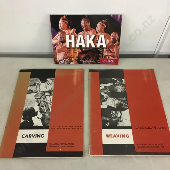 The Arts of the Maori Instructional Booklets - Weaving 1969 & Carving 1970, Haka by Wira Gardiner