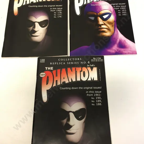 Phantom Comics No's 1720, 1760, 1796 Collectors Replica Series No's 4, 8, 13 (Frew)