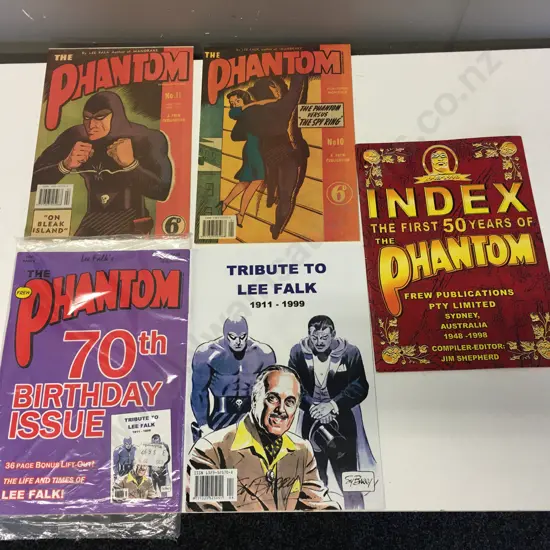Phantom No1438 70th Birthday Issue & Tribute To Lee Falk, Index - The First 50 Years, Replica Editions #10 & #11