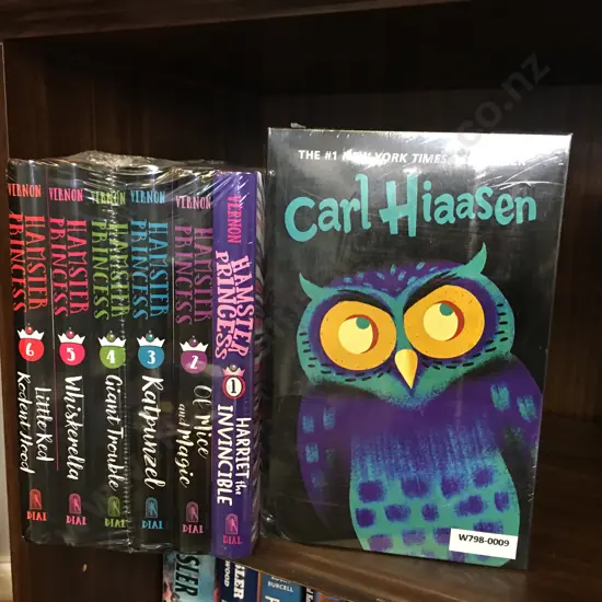New Carl Hiaasen 5-Book Paperback Box Set: & Hamster Princess Series Hardcover Books 1-6 by Ursula Vernon