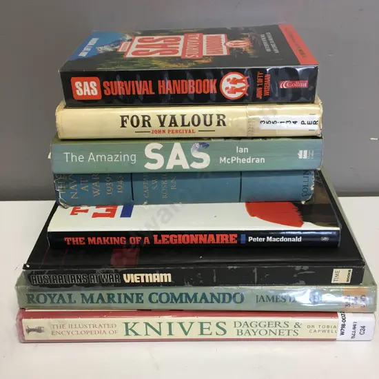 Illustrated History of Knives, SAS Survival Handbook, Amazing SAS Etc