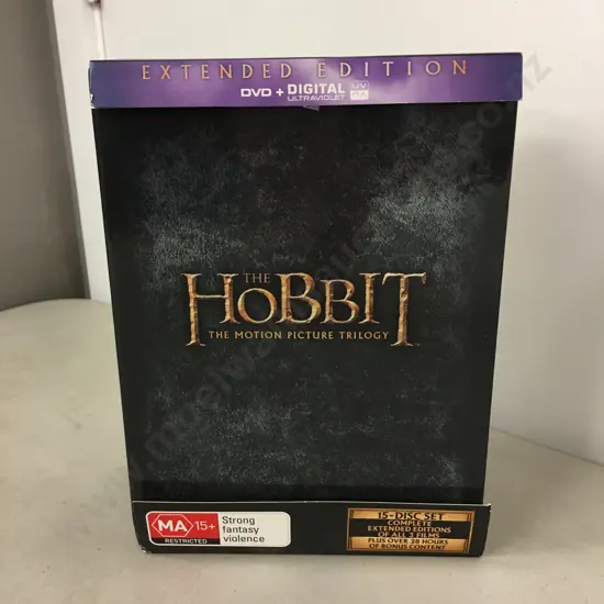 The Hobbit: The Motion Picture Trilogy Extended Edition 15-Disc Set (DVD+Digital)