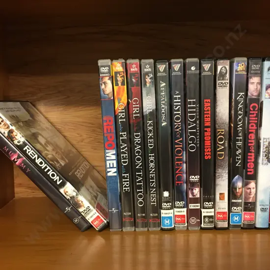 Lot of 16 DVDs, Girl Who ..., Sean Bean, Viggo Mortenson, The Mask Of Zorro, (Sold With -06)