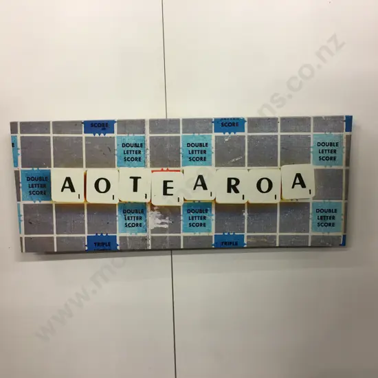 "Scrabble" Canvas Wall Art, 40 x 100cm