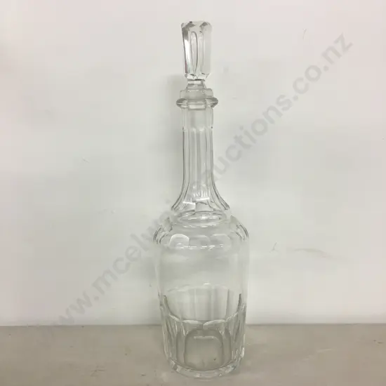 Victorian Slice Cut Spirit Decanter, H33cm