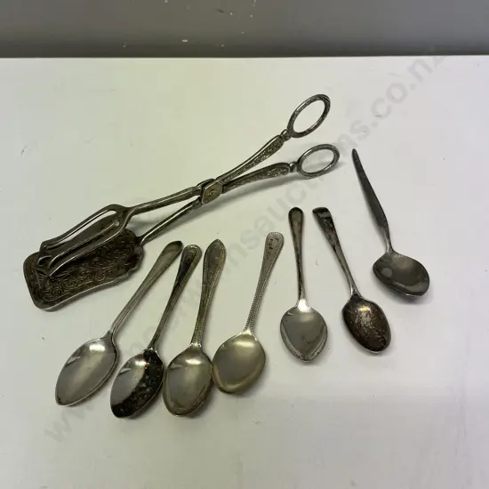 Vintage Collectable Silverware, some hallmarked as shown