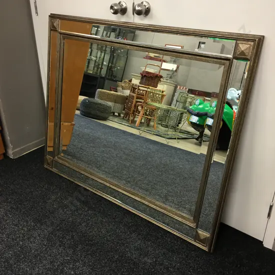 Gilt Panelled Bevelled Edge Mirror 101x127cm MFCAIFRE Cario 