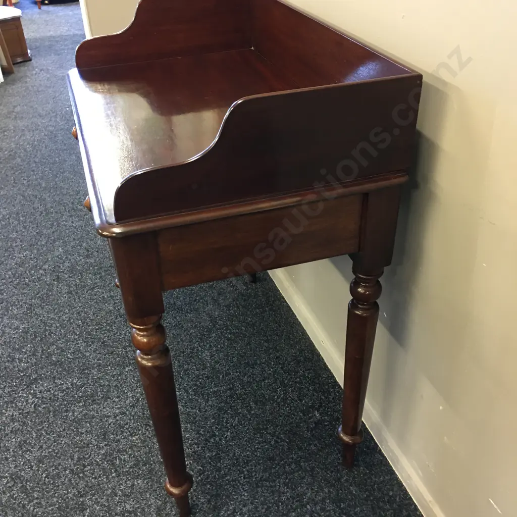 Mahogany Hall / Console Table Two Drawer H90,W84,D49cm. Image 1++