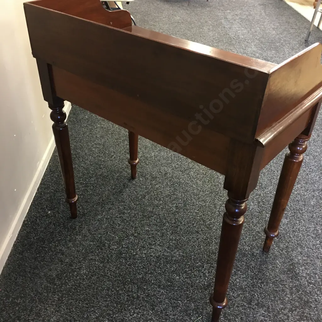 Mahogany Hall / Console Table Two Drawer H90,W84,D49cm. Image 1++