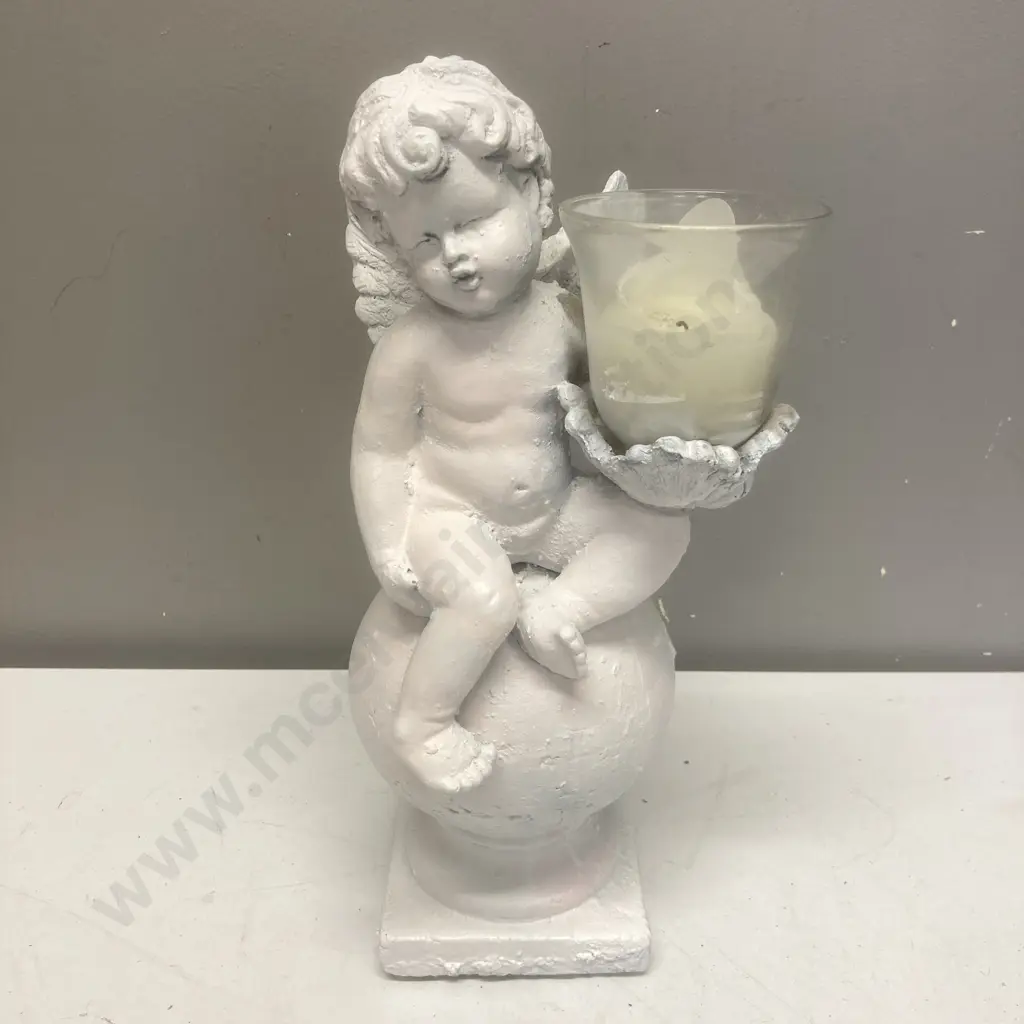 Cherub Candle Holder 37cm Image 1++