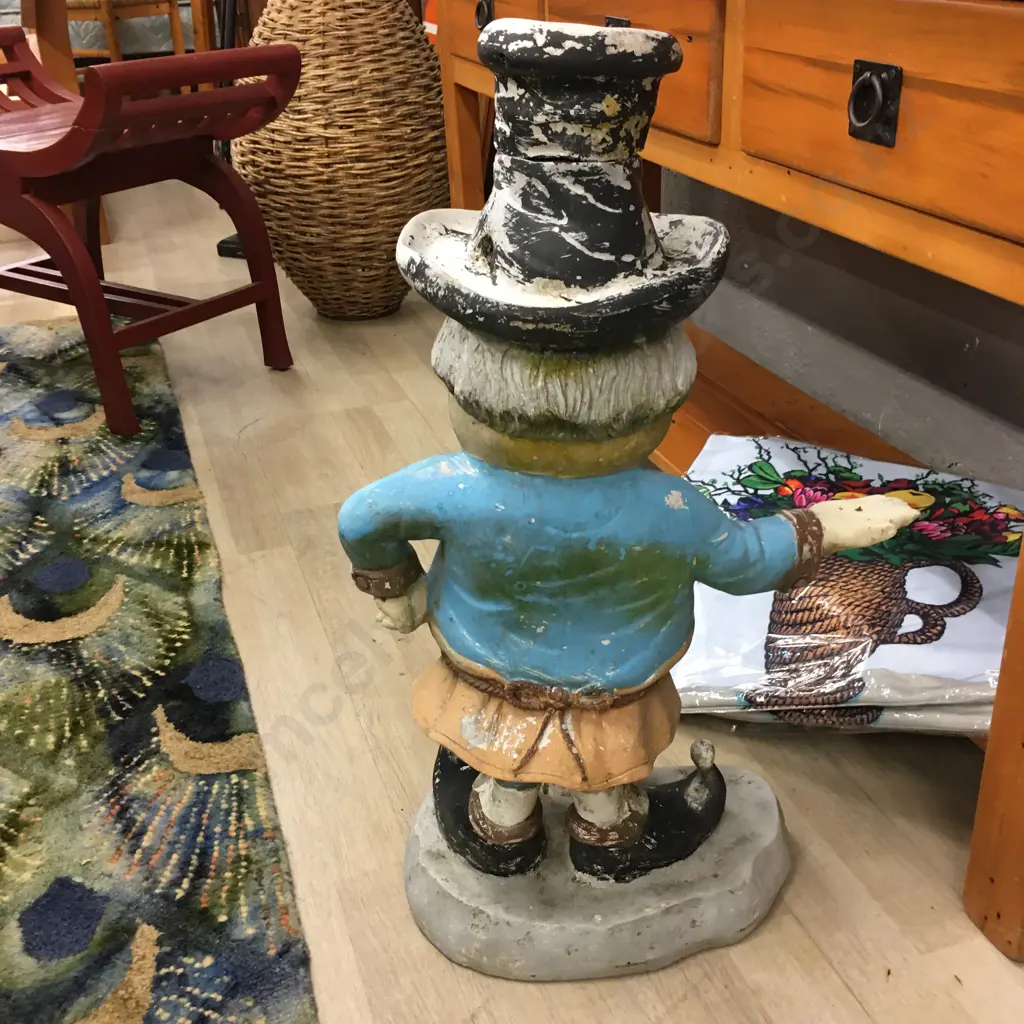 Genuine 24" LAAF Gnome With Tophat In Vintage Condition Image 1++