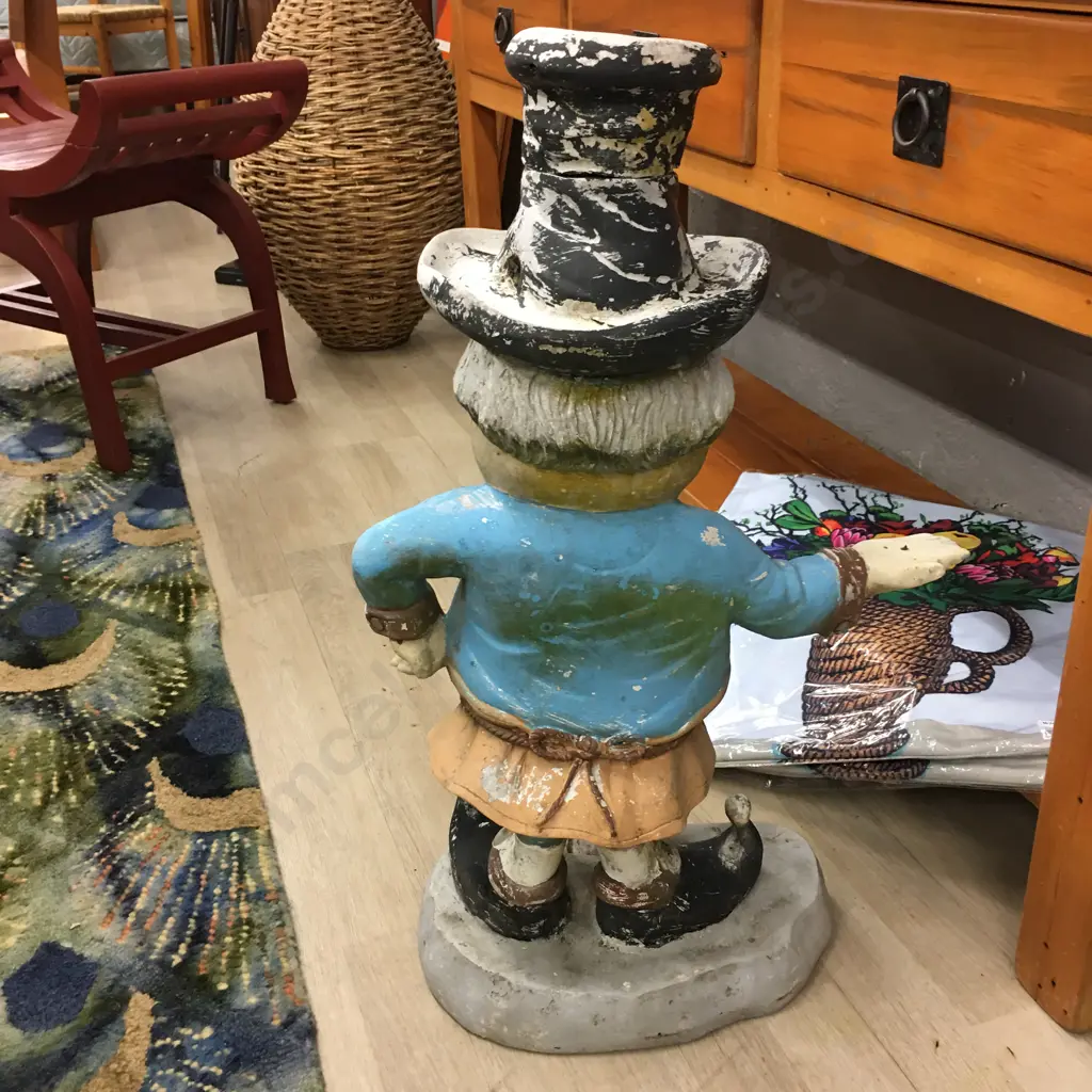 Genuine 24" LAAF Gnome With Tophat In Vintage Condition Image 1++