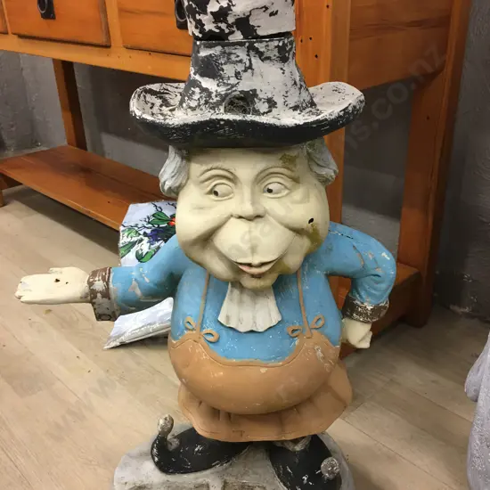 Genuine 24" LAAF Gnome With Tophat In Vintage Condition