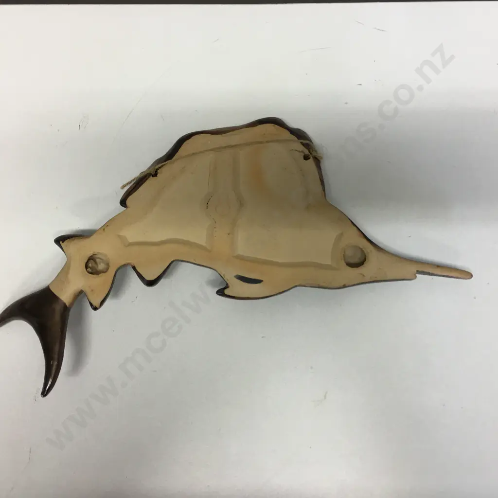 Glazed Ceramic Marlin Wall Plaque, 42 x 31cm Image 1++