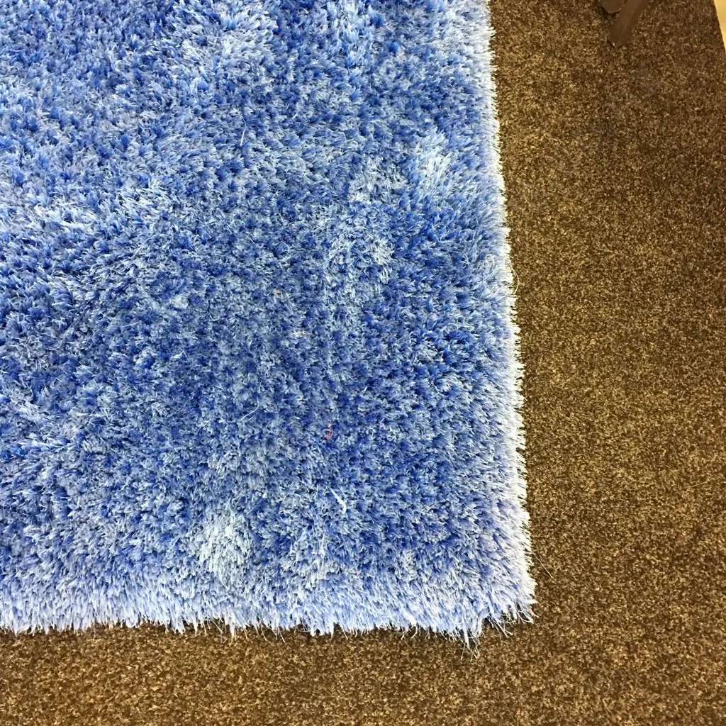 Shaggy Sky Electric Blue Floor Rug, 238 x 165cm Image 1++