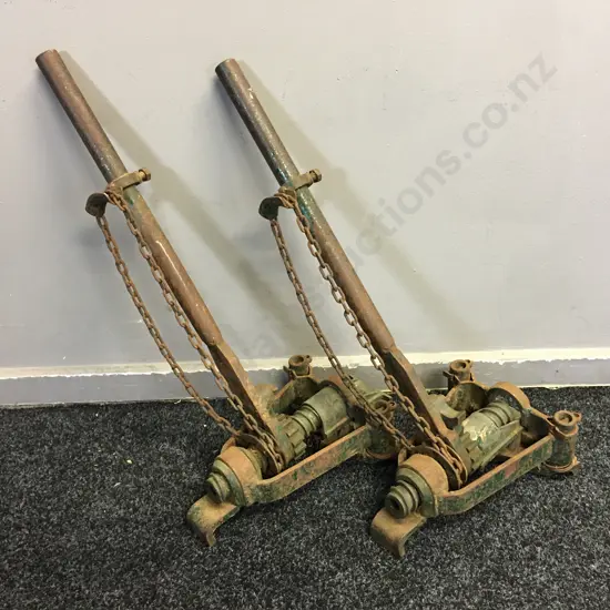 Pair of Vintage Floor Cramps