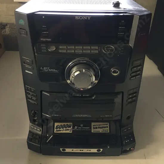 Sony Compact Disc Receiver, Model HCD-XGR99AV, Black, Main Unit Only