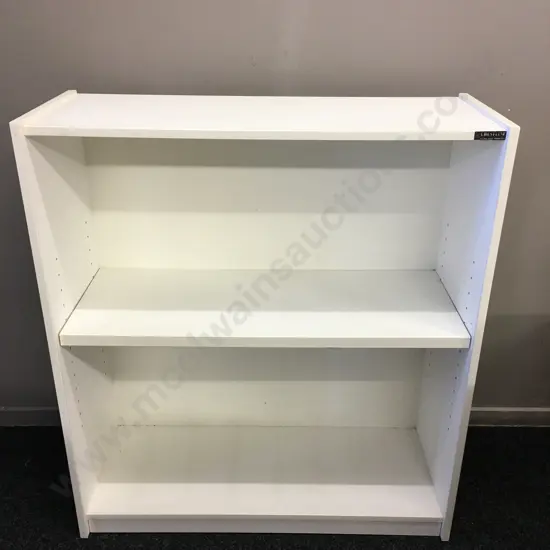 Crestline White Shelving Unit H90,W80,D30cm.