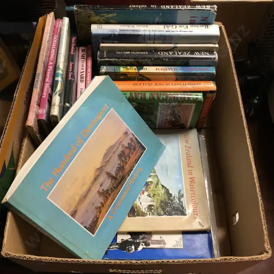 Box lot Books - New Zealand, Art, History Etc