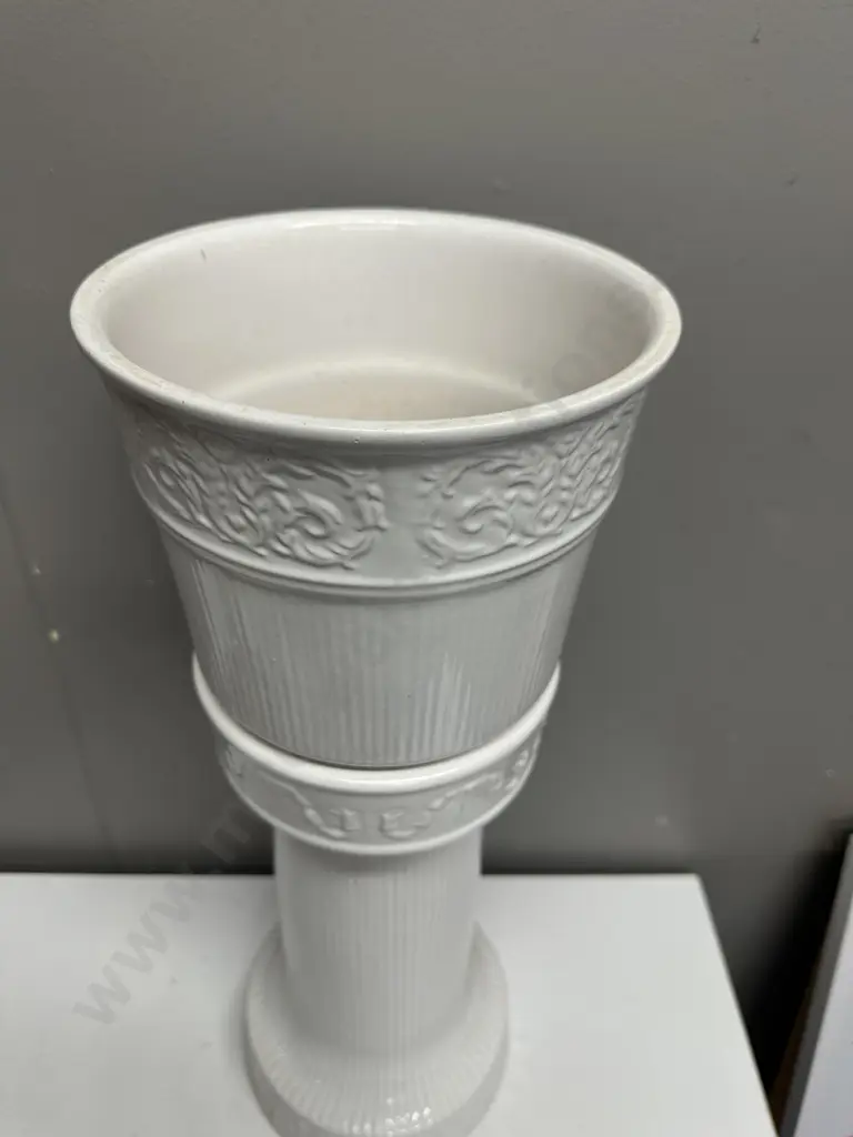 White German Planter Pot On Pedestal Base #809-23 H63cm. Image 1++