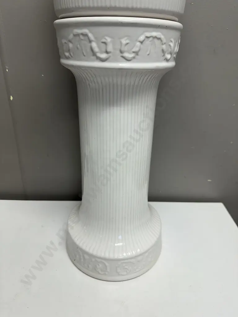 White German Planter Pot On Pedestal Base #809-23 H63cm. Image 1++