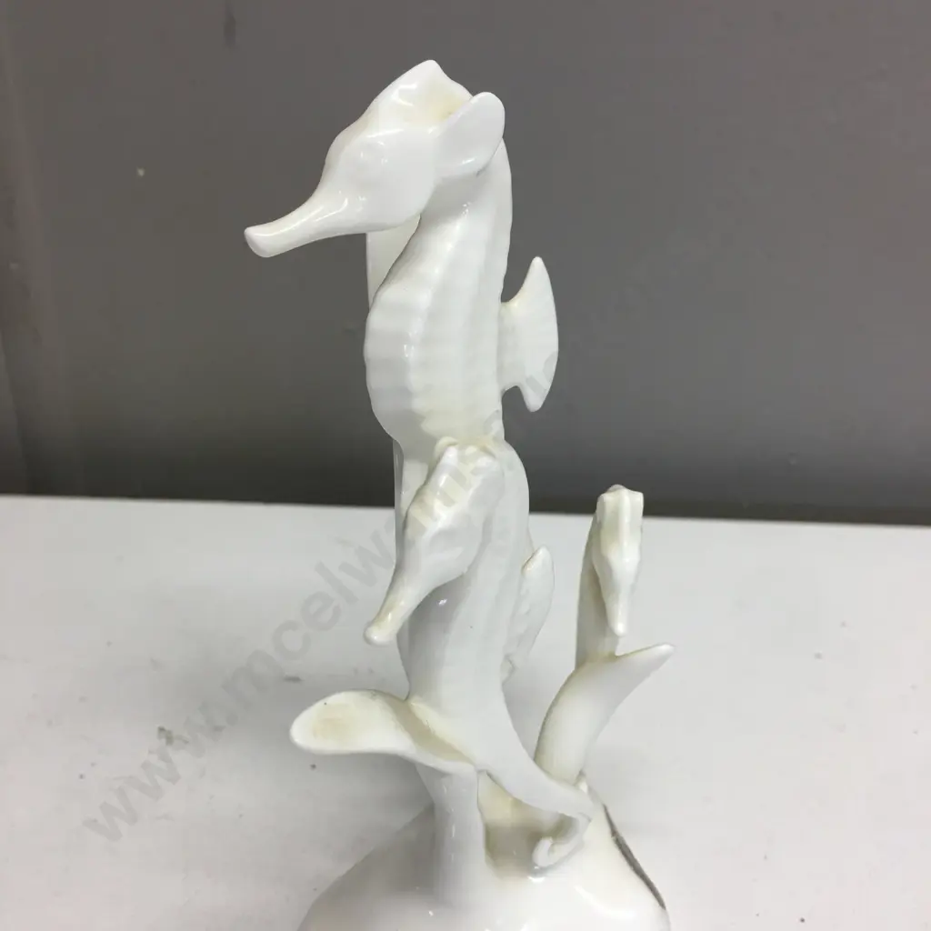 Vintage Noritake Bone China Seahorse Figurine, H15cm Image 1++