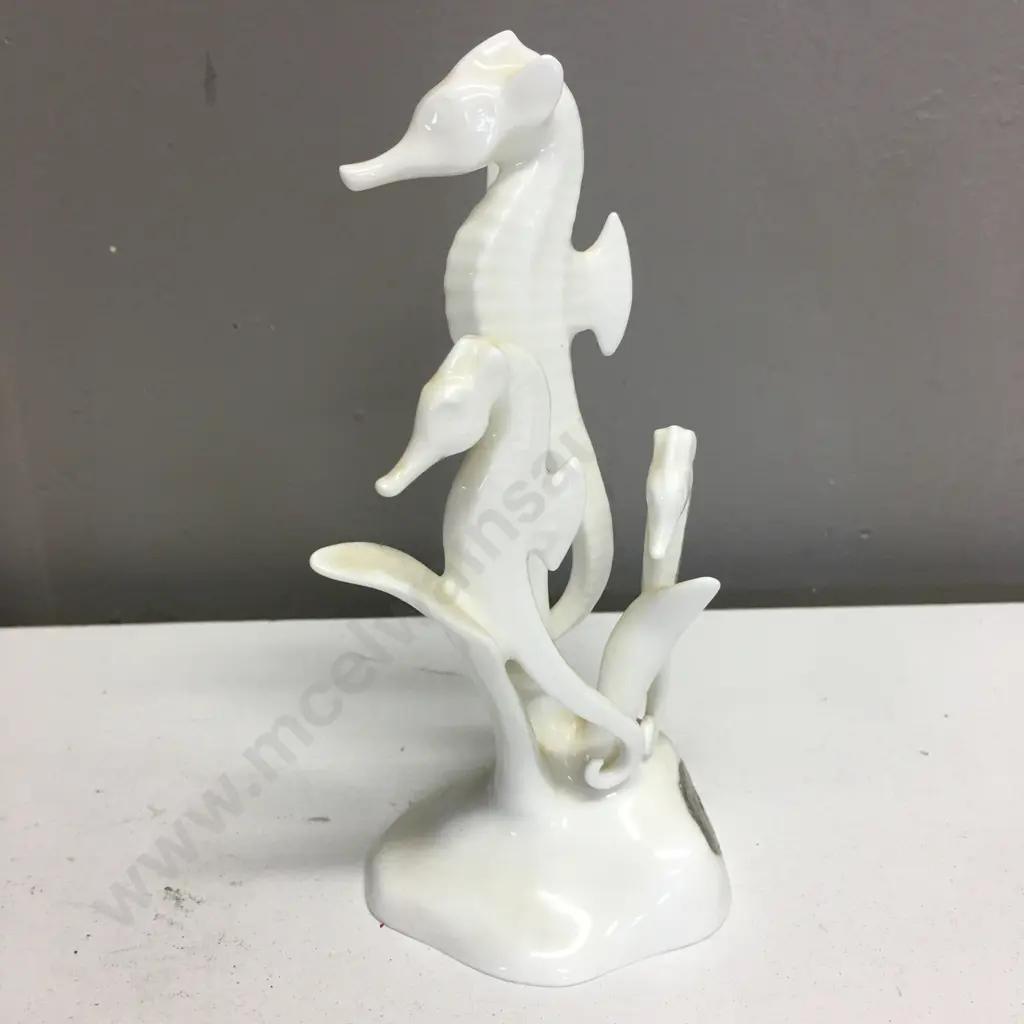 Vintage Noritake Bone China Seahorse Figurine, H15cm Image 1++