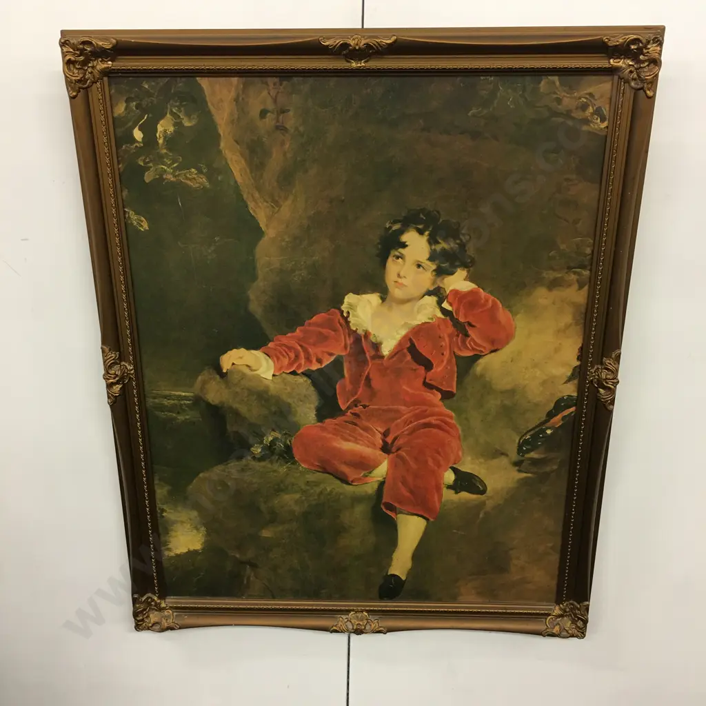 Gilt Framed Print Master Lambton By Thomas Lawrence Image 1++
