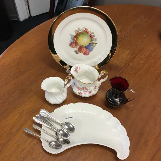 Selection of China Items, Siverware, teaspoons, Paragon, Royal Albert Etc
