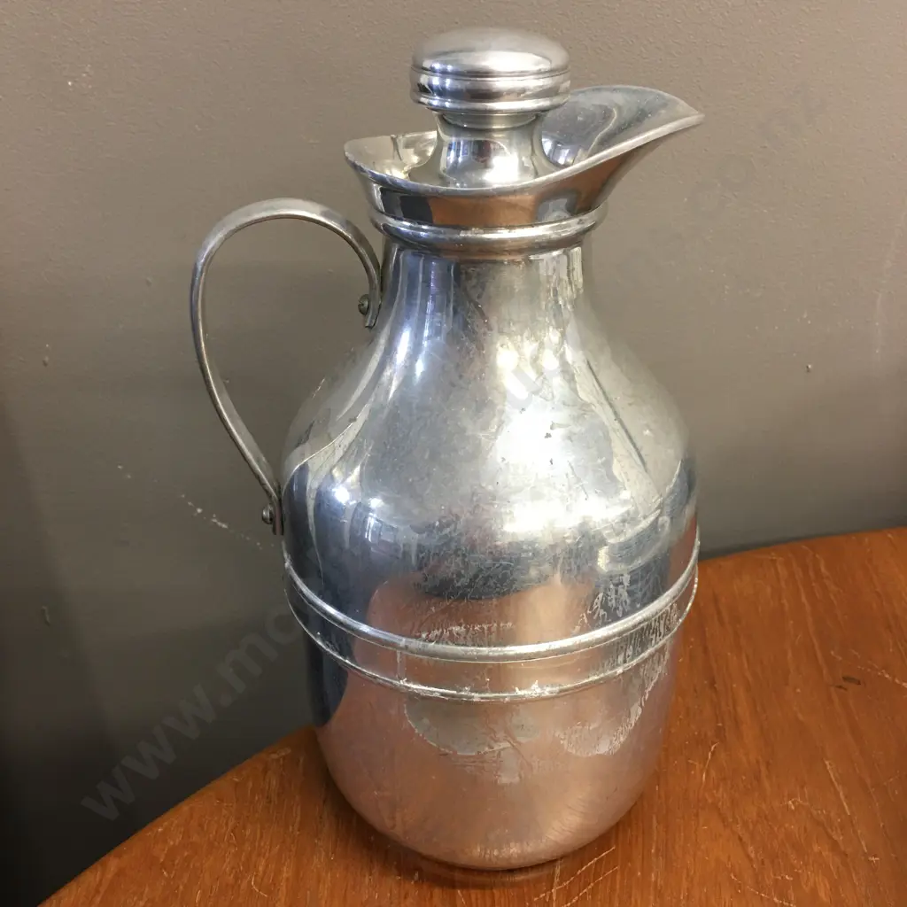 Vintage Genuine Thermos England Insulated Flask With Stopper, Model 45Q Image 1++