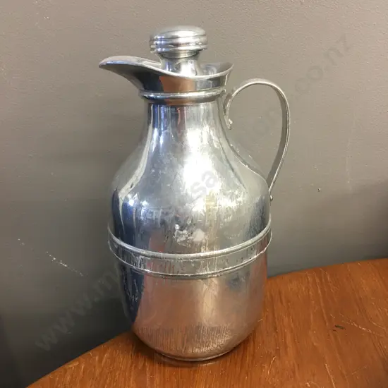 Vintage Genuine Thermos England Insulated Flask With Stopper, Model 45Q