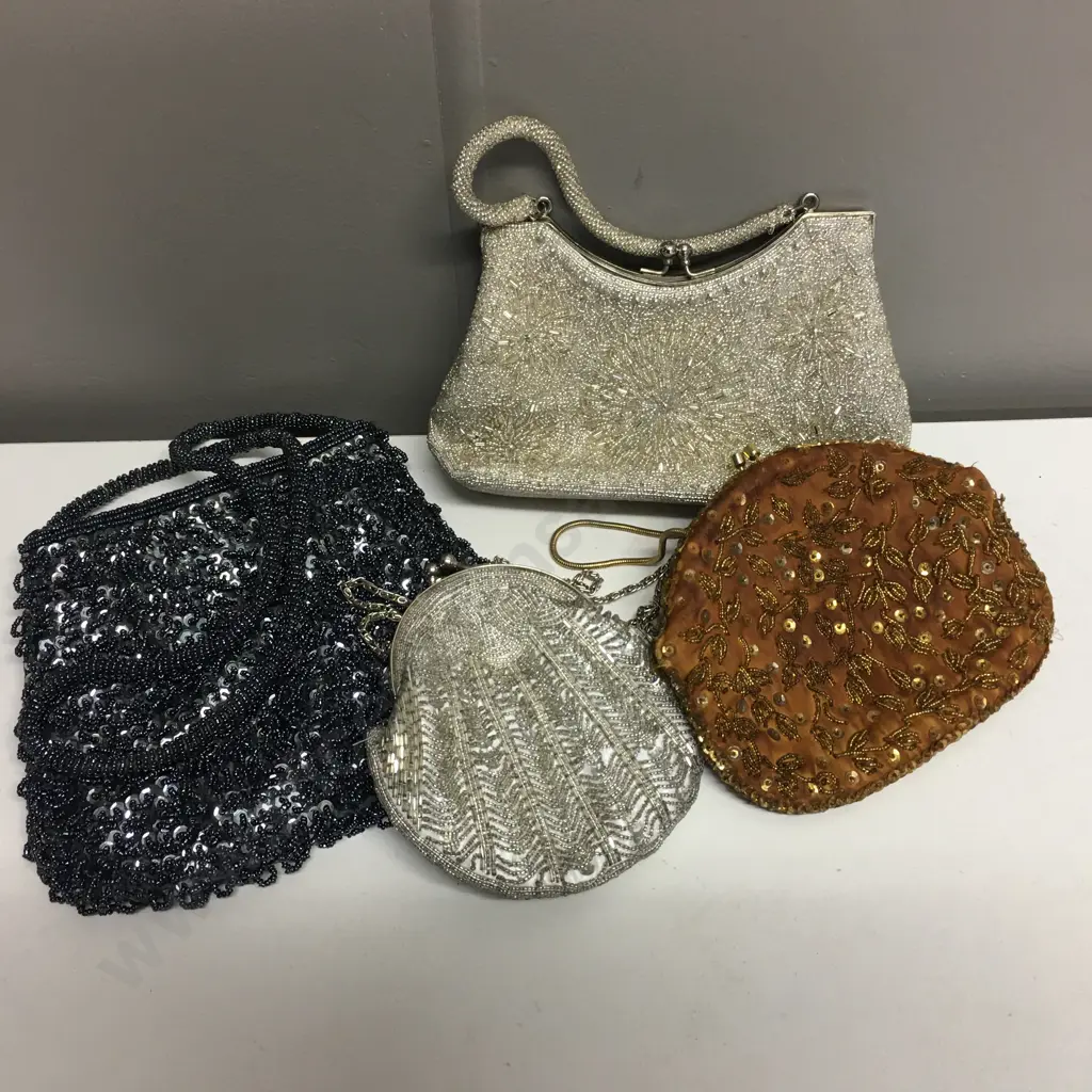 Lot of 4 Vintage Beaded Bags Image 1++