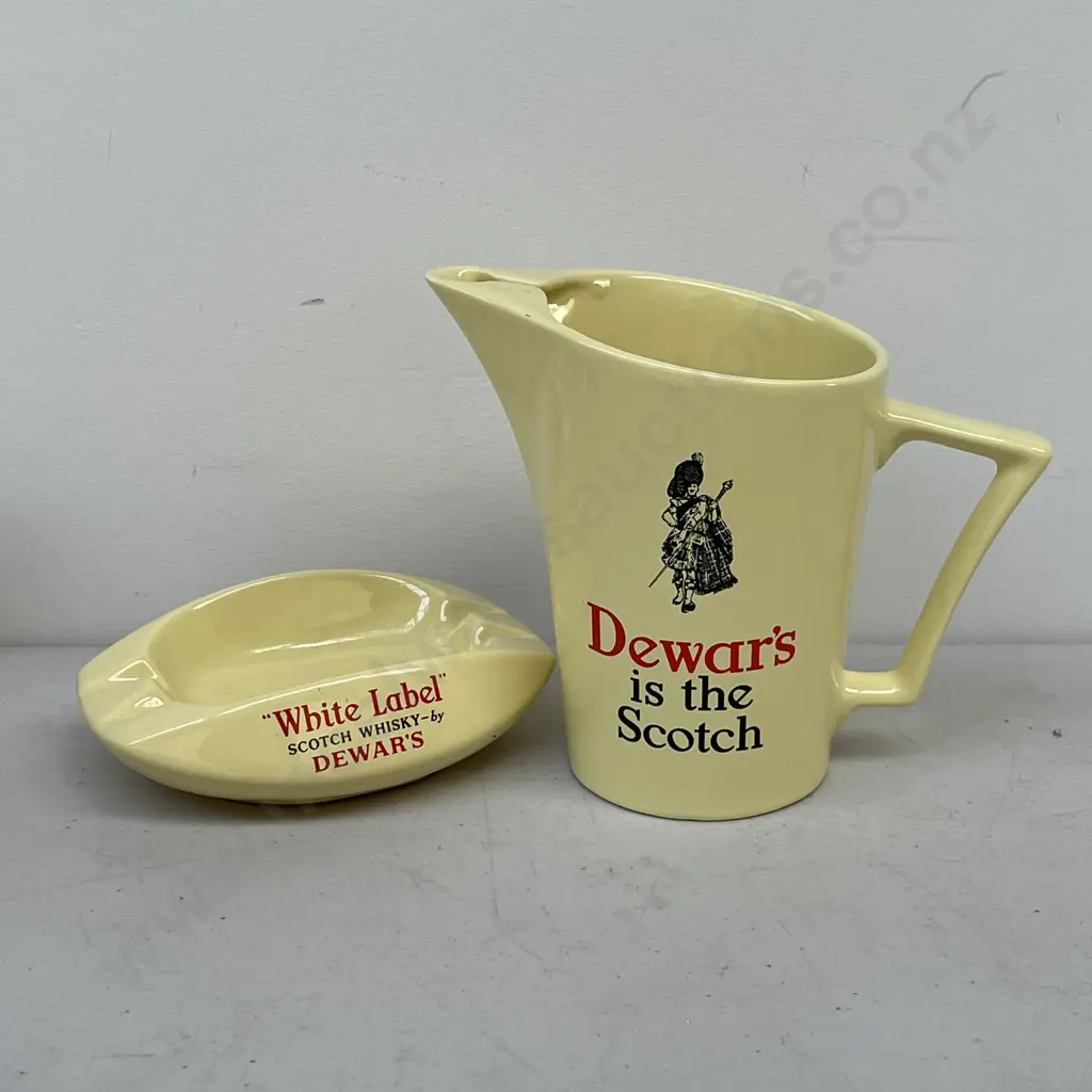 Vintage Wade Dewar's Scotch Whisky Jug H16.5cm with Ashtray Image 1++
